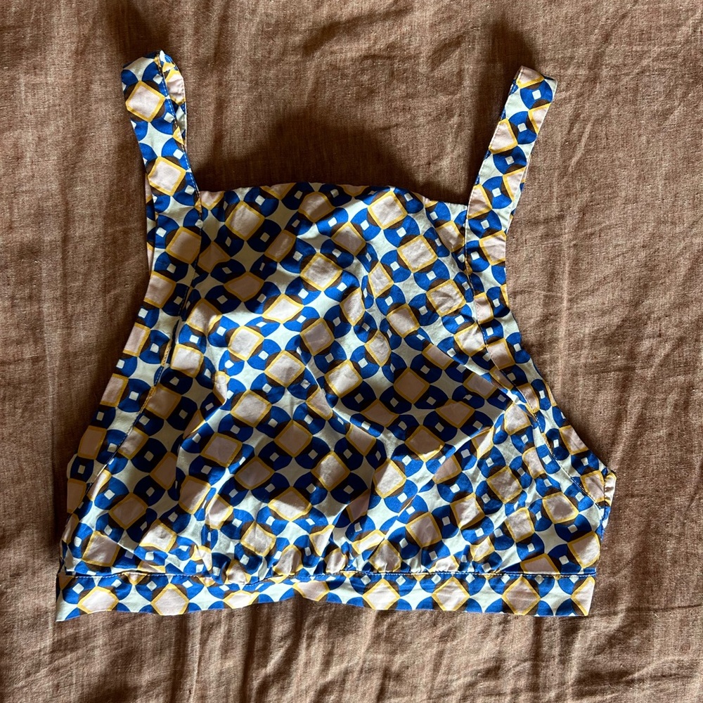 Zara crop top w/matching bandana